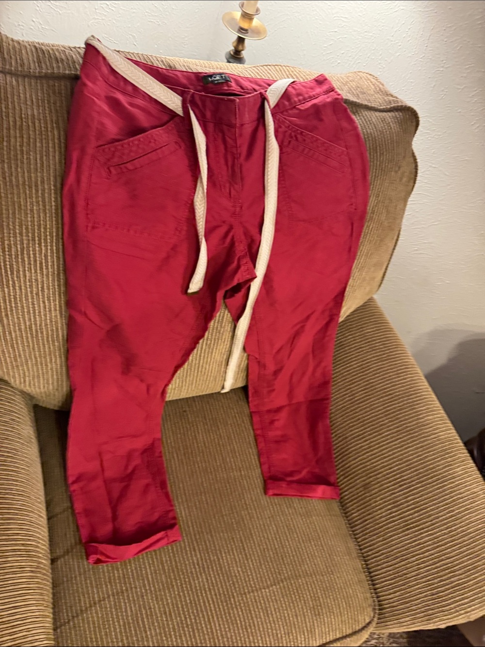 Women’s Red Loft Casual Drawstring Pants size 2P Small